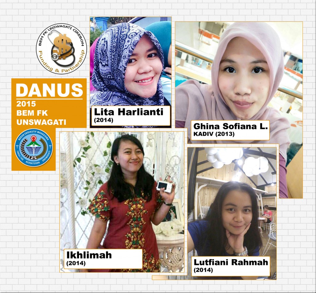 Divisi DANUS (Dana Usaha)
 BEM FK UNSWAGATI (2015-2016)
